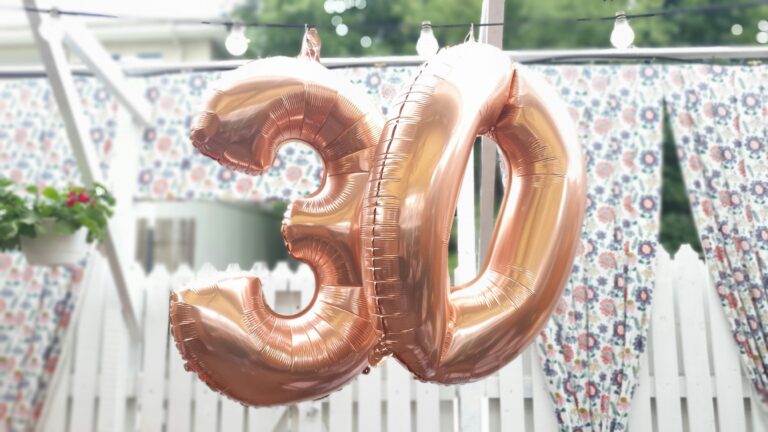 30th birthday party sign